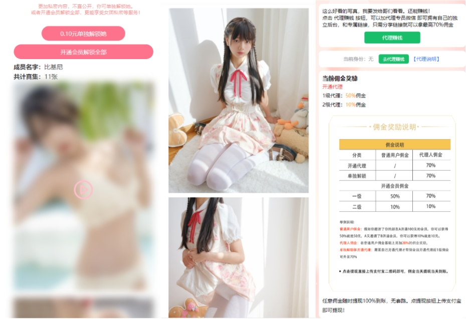 写真图片视频打赏系统源码 打赏平台搭建 付费打赏视频源码网站制作 完整可用 附教程