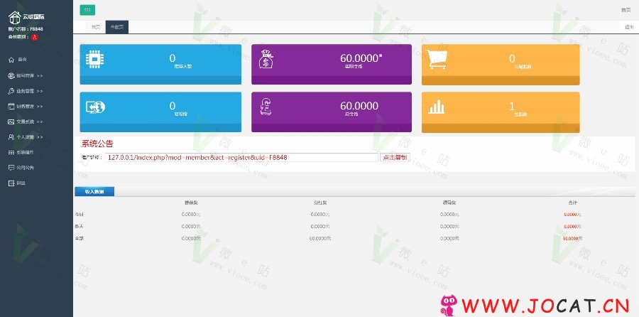 云联国际整站源码投资 理财系统整站源码商业版完全PHP+MYSQL-星链源码网